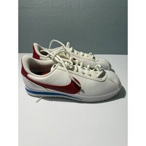 Nike Cortez Forest Gump Womens 6.5 I Kids 6Y Casual Sneakers Leather Shoes White